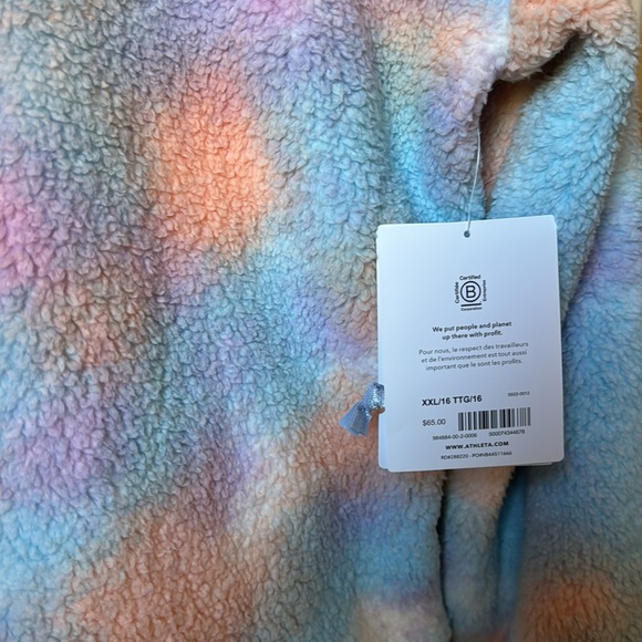 NWT Athleta Girl So Snug Printed Sherpa size XXL 16 - Picture 2 of 6